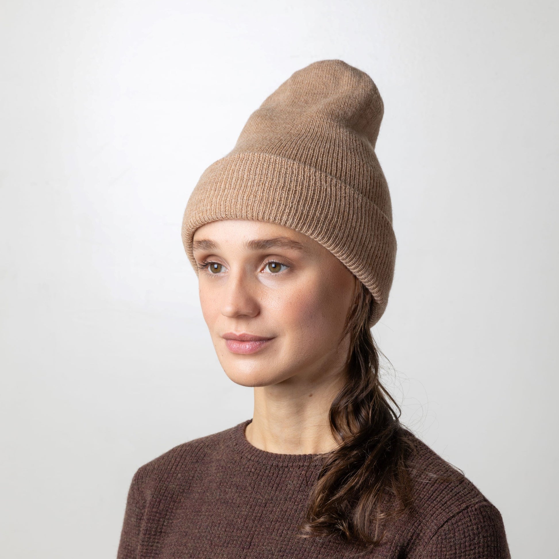 Cara rib knit double layer beanie - SilentZ Knits